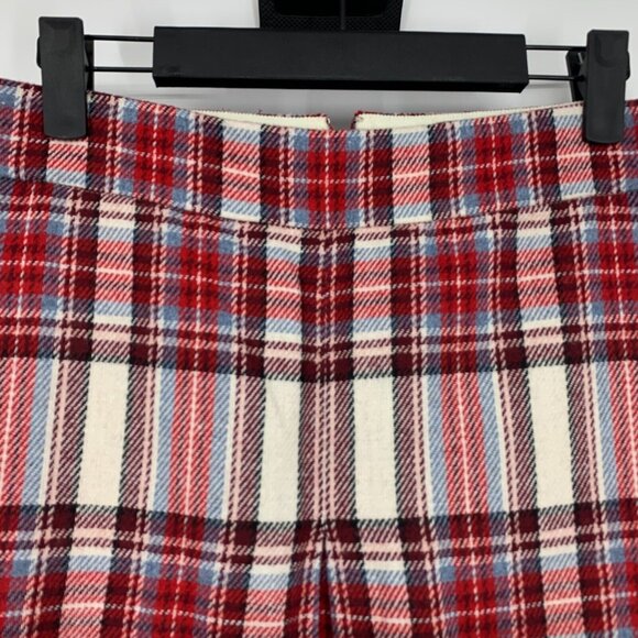 J.Crew Nello Gori Skirt Plaid Wool Blend Pleated Mini Lined - Picture 5 of 11